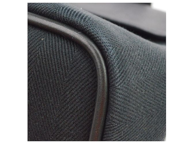 Hermès Hermes Valparaiso East West Toile and Leather PM Nero - vista 6