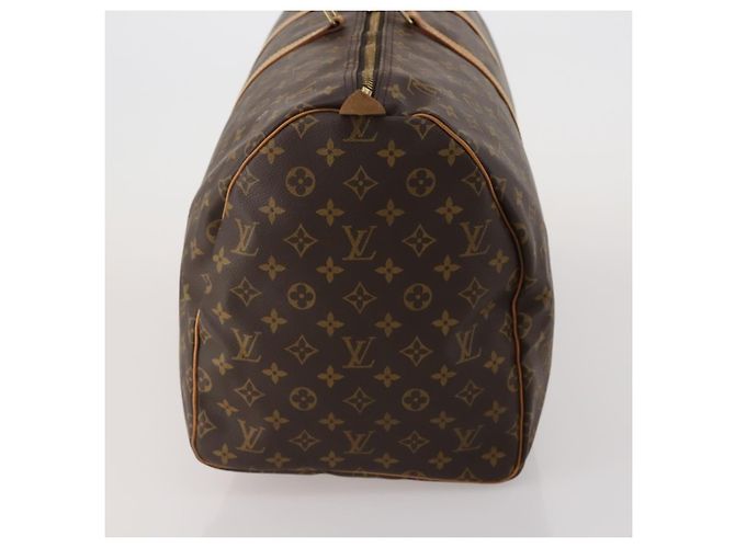 LOUIS VUITTON Monogram Keepall 55 Boston Bag M41424 LV Auth 202595A Monogramme - vue 3