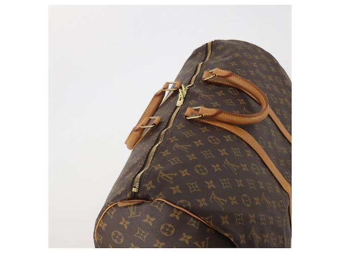 LOUIS VUITTON Monogram Keepall 55 Boston Bag M41424 LV Auth 202595A Monogramme - vue 6