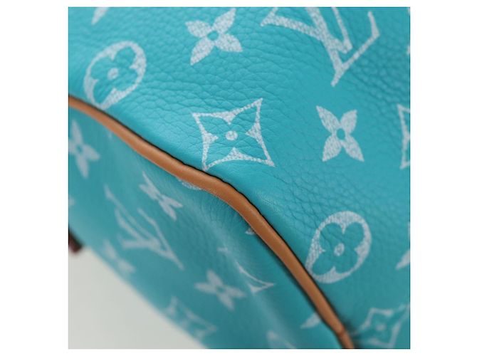 Borsa LOUIS VUITTON Speedy P9 Bandouliere 25 Turquoise Blue M11561 Auth BA15809SM Turchese Monogramma - vista 18