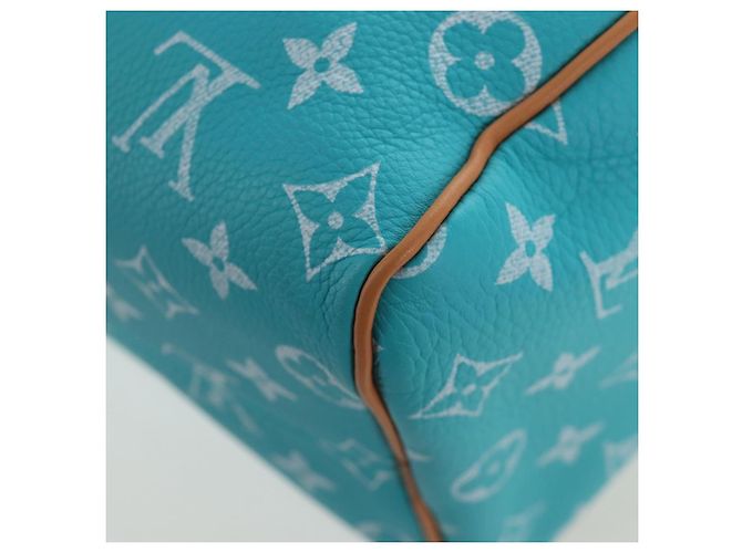 Borsa LOUIS VUITTON Speedy P9 Bandouliere 25 Turquoise Blue M11561 Auth BA15809SM Turchese Monogramma - vista 21
