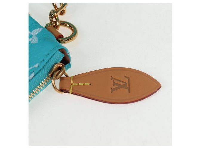 Borsa LOUIS VUITTON Speedy P9 Bandouliere 25 Turquoise Blue M11561 Auth BA15809SM Turchese Monogramma - vista 25