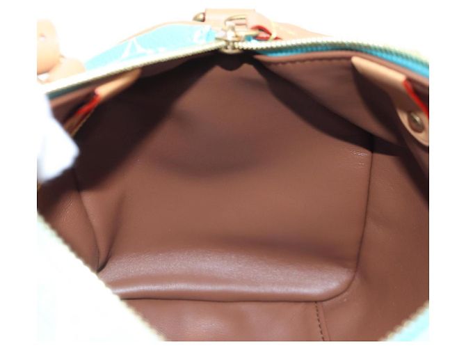 Borsa LOUIS VUITTON Speedy P9 Bandouliere 25 Turquoise Blue M11561 Auth BA15809SM Turchese Monogramma - vista 31