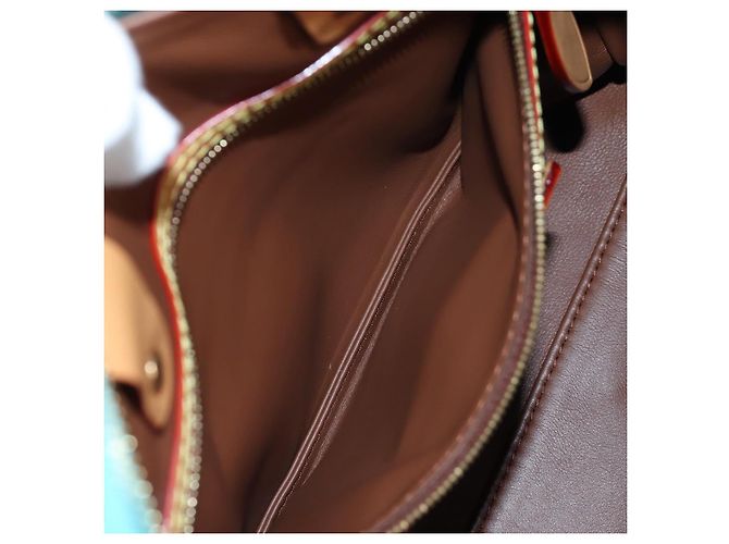 Borsa LOUIS VUITTON Speedy P9 Bandouliere 25 Turquoise Blue M11561 Auth BA15809SM Turchese Monogramma - vista 35