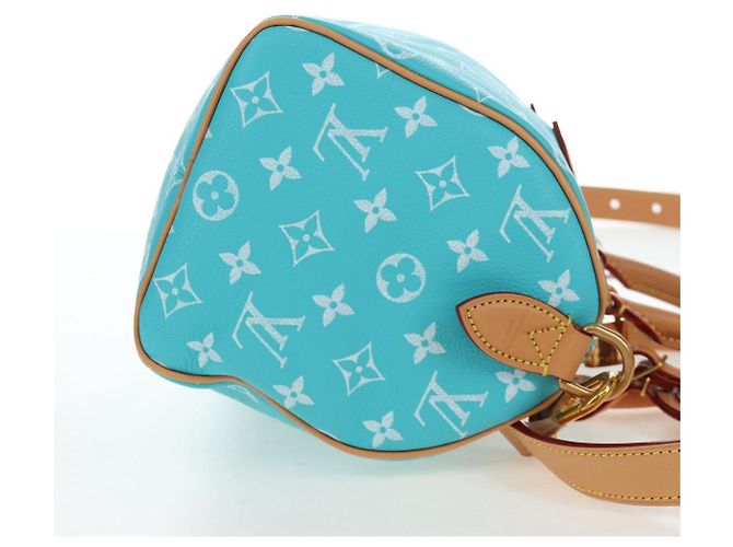 Borsa LOUIS VUITTON Speedy P9 Bandouliere 25 Turquoise Blue M11561 Auth BA15809SM Turchese Monogramma - vista 4