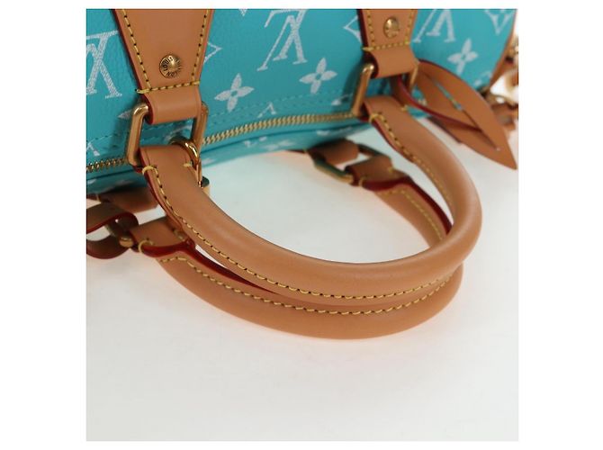 Borsa LOUIS VUITTON Speedy P9 Bandouliere 25 Turquoise Blue M11561 Auth BA15809SM Turchese Monogramma - vista 7