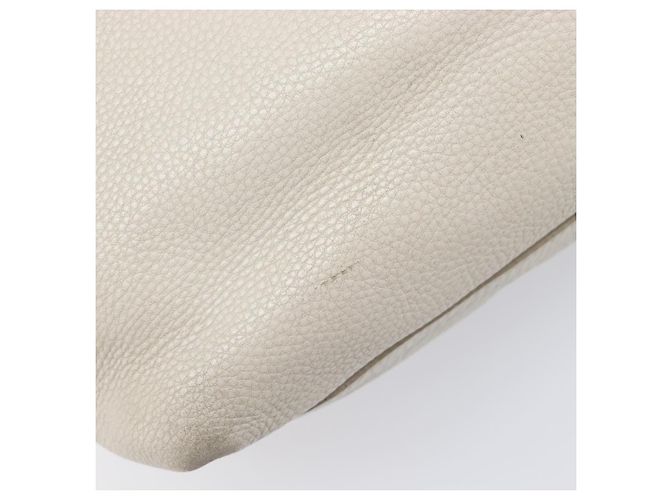 Bolso Tote Miu Miu Cuero 2way White Gold Auth 206037A Blanco Dorado - vista 22
