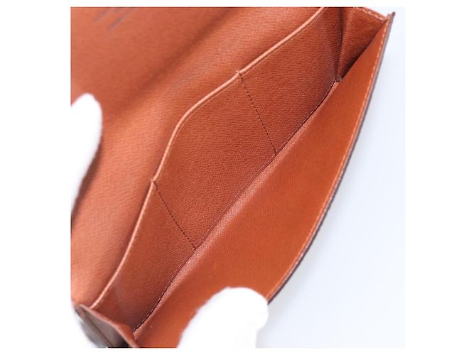 LOUIS VUITTON Monogram Porte En 3 Credit Long Wallet M61818 LV Auth 206092V Monograma - vista 10