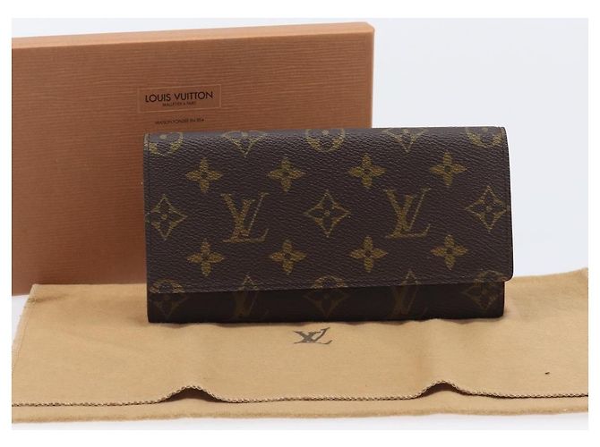 LOUIS VUITTON Monogram Porte En 3 Credit Long Wallet M61818 LV Auth 206092V Monograma - vista 12