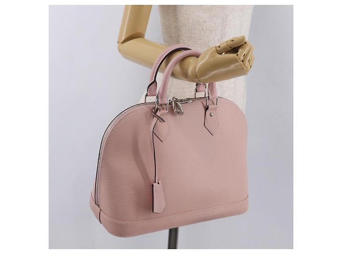 Borsa a mano LOUIS VUITTON Epi Alma PM Rose Claire M41323 LV Auth 206051V - vista 27
