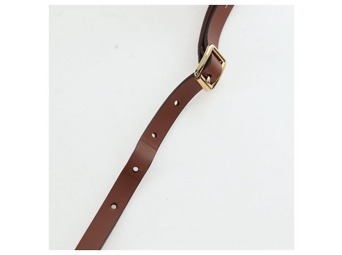 Borsa a mano Miu Miu in pelle 2way marrone tono oro Auth bs37103M - vista 16