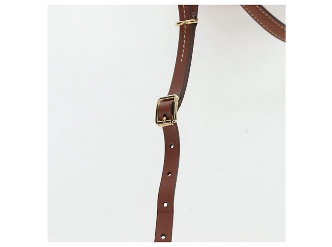 Borsa a mano Miu Miu in pelle 2way marrone tono oro Auth bs37103M - vista 17