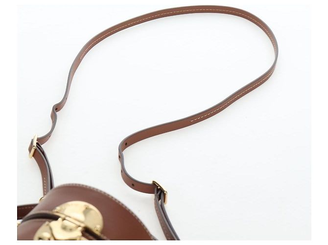 Borsa a mano Miu Miu in pelle 2way marrone tono oro Auth bs37103M - vista 18