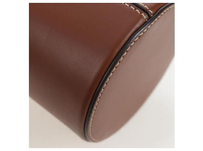 Borsa a mano Miu Miu in pelle 2way marrone tono oro Auth bs37103M - vista 21