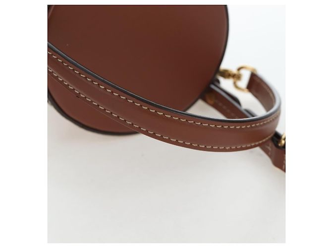 Borsa a mano Miu Miu in pelle 2way marrone tono oro Auth bs37103M - vista 7