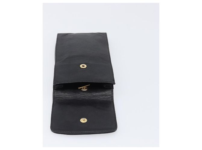 Estuche de Gafas CHANEL Lamb Skin Dark Brown CC Auth bs37291 Marrón oscuro - vista 9