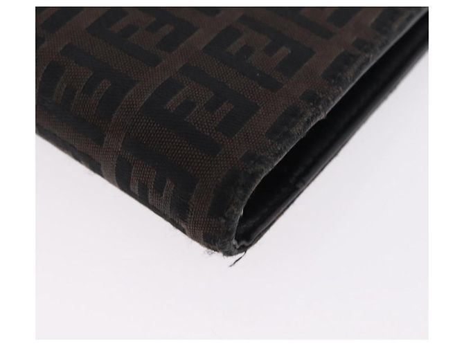 Funda de agenda FENDI Zucchino Canvas Navy Silver Auth bs37215 Plata Azul marino - vista 14