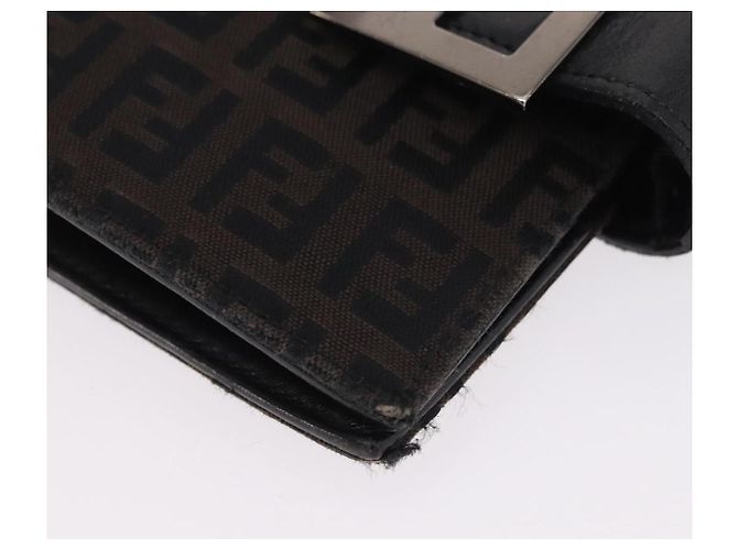 Funda de agenda FENDI Zucchino Canvas Navy Silver Auth bs37215 Plata Azul marino - vista 15