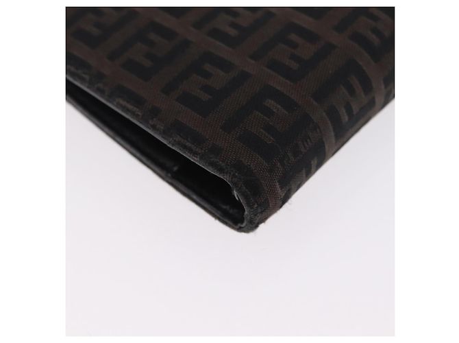 Funda de agenda FENDI Zucchino Canvas Navy Silver Auth bs37215 Plata Azul marino - vista 17