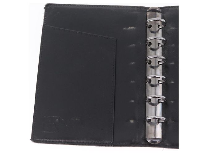 Funda de agenda FENDI Zucchino Canvas Navy Silver Auth bs37215 Plata Azul marino - vista 22