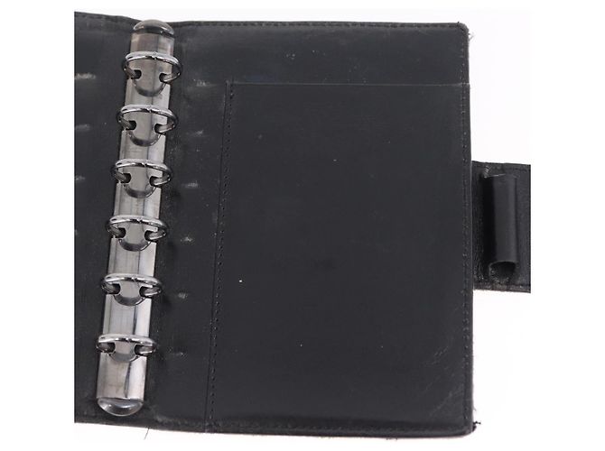 Funda de agenda FENDI Zucchino Canvas Navy Silver Auth bs37215 Plata Azul marino - vista 23