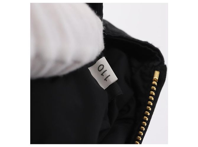 Borsa a Pochette Miu Miu Matelassé Raso Nero Oro Auth 206357A D'oro - vista 12