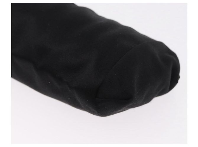 Borsa a Pochette Miu Miu Matelassé Raso Nero Oro Auth 206357A D'oro - vista 14
