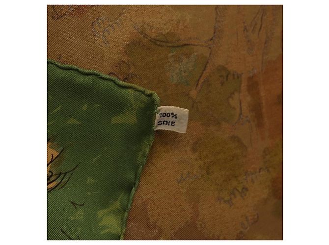 Hermès HERMES Carre 90 Scarf Silk Green Auth 199701M Grün - Ansicht 24