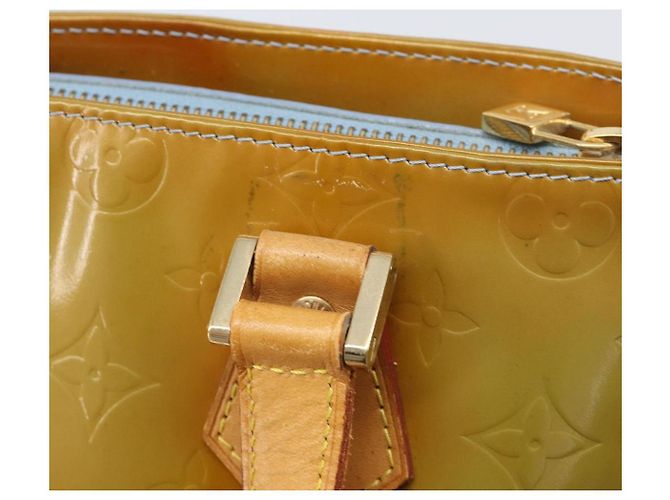 Borsa a mano LOUIS VUITTON Monogram Vernis Houston Baby Blue M91005 LV Auth ep15961 Blu chiaro - vista 10