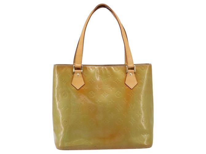 Borsa a mano LOUIS VUITTON Monogram Vernis Houston Baby Blue M91005 LV Auth ep15961 Blu chiaro - vista 13