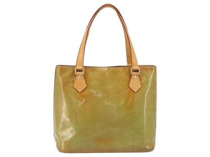 Borsa a mano LOUIS VUITTON Monogram Vernis Houston Baby Blue M91005 LV Auth ep15961 Blu chiaro - vista 2