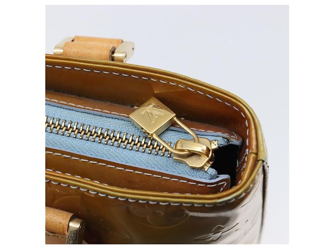Borsa a mano LOUIS VUITTON Monogram Vernis Houston Baby Blue M91005 LV Auth ep15961 Blu chiaro - vista 20