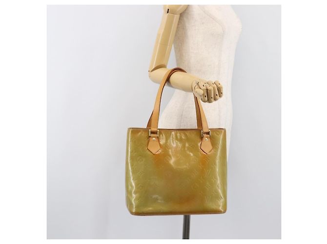 Borsa a mano LOUIS VUITTON Monogram Vernis Houston Baby Blue M91005 LV Auth ep15961 Blu chiaro - vista 27