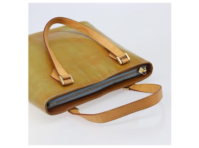 Borsa a mano LOUIS VUITTON Monogram Vernis Houston Baby Blue M91005 LV Auth ep15961 Blu chiaro - vista 6
