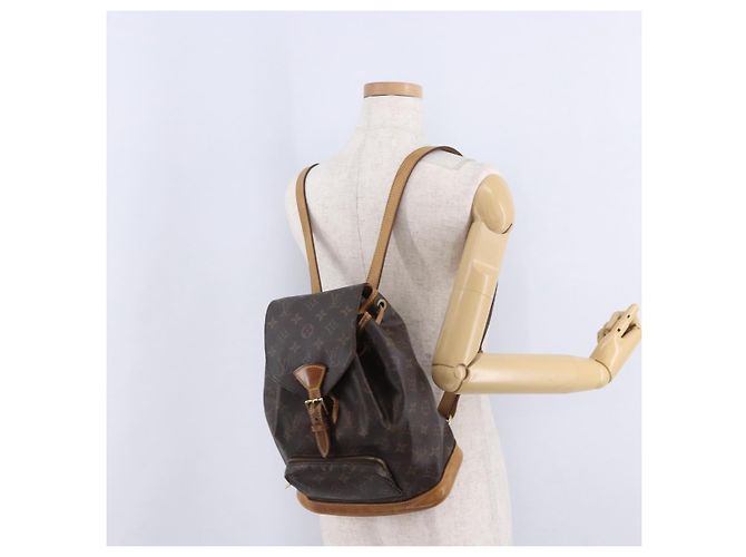 Zaino LOUIS VUITTON Monogram Montsouris MM M51136 LV Auth 198904 Monogramma - vista 28