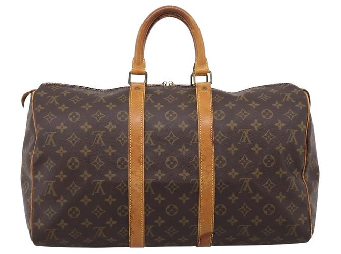 LOUIS VUITTON Monogram Keepall 45 Boston Bag M41428 LV Auth bs37277 Monogramme - vue 2