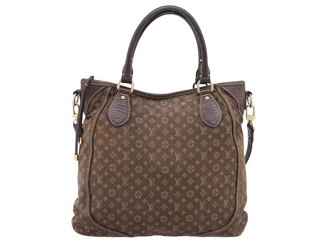 LOUIS VUITTON Monogram Mini Lin Buzasu Anjoul Bag 2way Ebene M95617 Auth ep16190 Marrone Damier ebene - vista 13