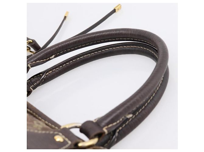 LOUIS VUITTON Monogram Mini Lin Buzasu Anjoul Bag 2way Ebene M95617 Auth ep16190 Marrone Damier ebene - vista 14