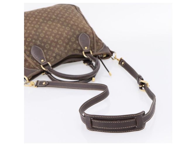 LOUIS VUITTON Monogram Mini Lin Buzasu Anjoul Bag 2way Ebene M95617 Auth ep16190 Marrone Damier ebene - vista 15