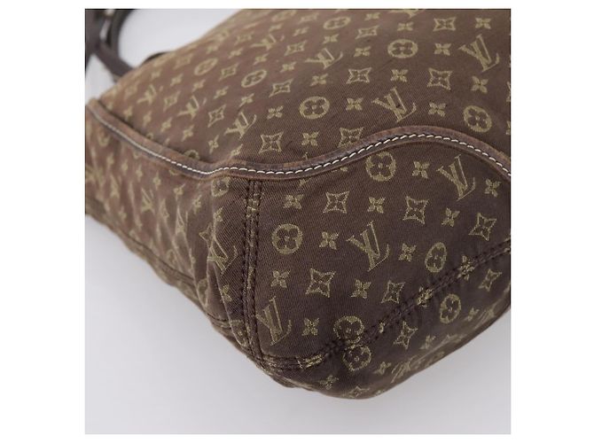 LOUIS VUITTON Monogram Mini Lin Buzasu Anjoul Bag 2way Ebene M95617 Auth ep16190 Marrone Damier ebene - vista 18
