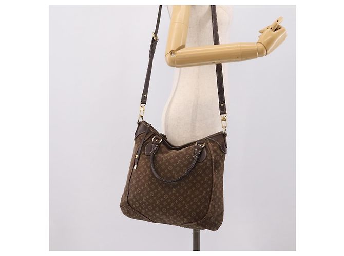 LOUIS VUITTON Monogram Mini Lin Buzasu Anjoul Bag 2way Ebene M95617 Auth ep16190 Marrone Damier ebene - vista 27