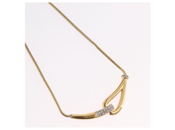 GIVENCHY Halskette Metal Gold Tone Auth ka6381 - Ansicht 4