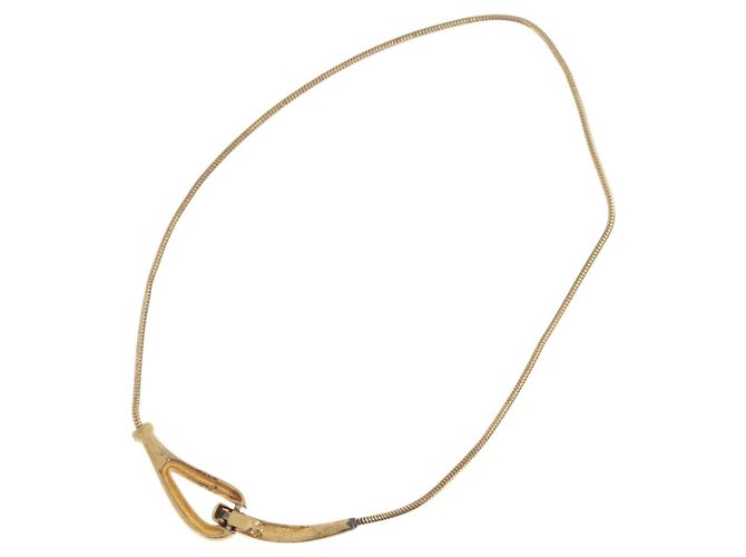 GIVENCHY Halskette Metal Gold Tone Auth ka6381 - Ansicht 7