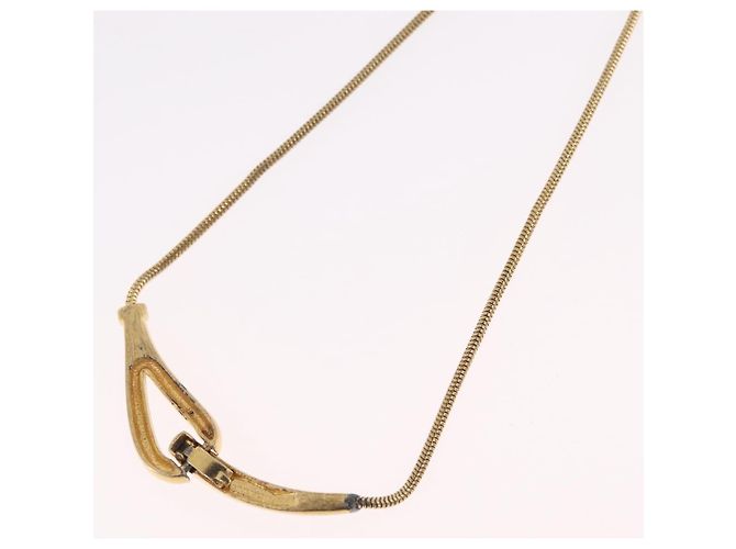 GIVENCHY Halskette Metal Gold Tone Auth ka6381 - Ansicht 9