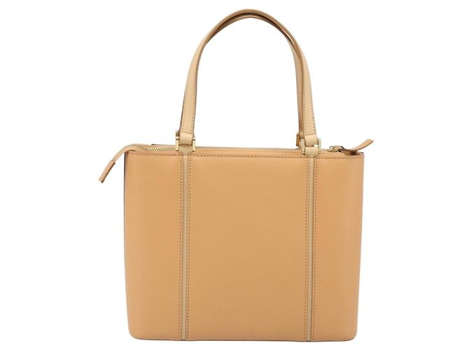 Borsa a mano BURBERRY in pelle Beige Gold Auth 206131A D'oro - vista 2