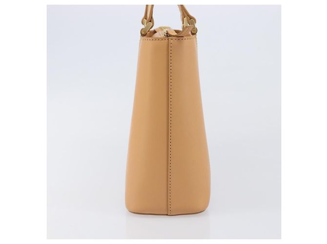 Borsa a mano BURBERRY in pelle Beige Gold Auth 206131A D'oro - vista 3