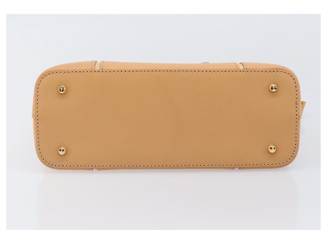 Borsa a mano BURBERRY in pelle Beige Gold Auth 206131A D'oro - vista 5