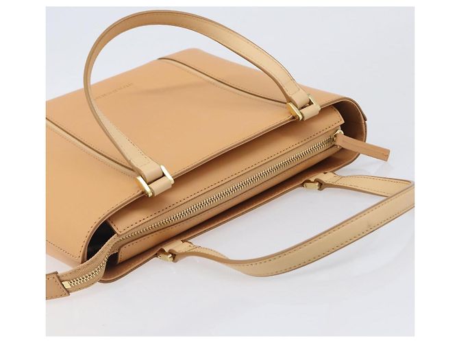 Borsa a mano BURBERRY in pelle Beige Gold Auth 206131A D'oro - vista 6