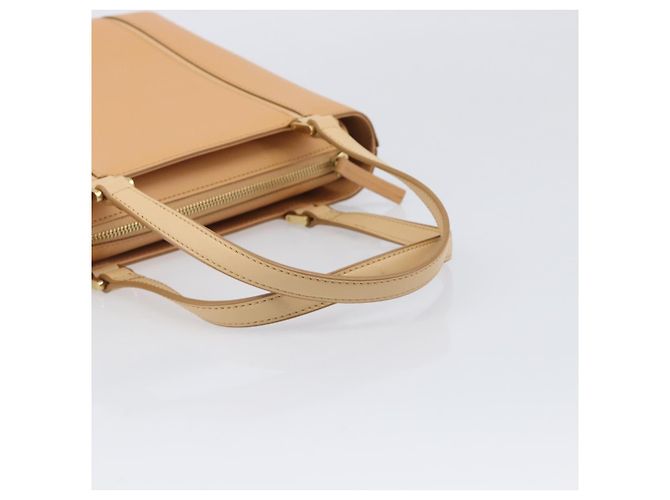 Borsa a mano BURBERRY in pelle Beige Gold Auth 206131A D'oro - vista 7