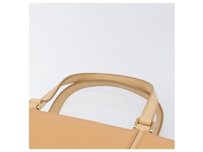 Borsa a mano BURBERRY in pelle Beige Gold Auth 206131A D'oro - vista 9